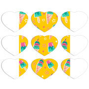 Магнитные фотопазлы Сердце 50 на 50 набор 9 штук 