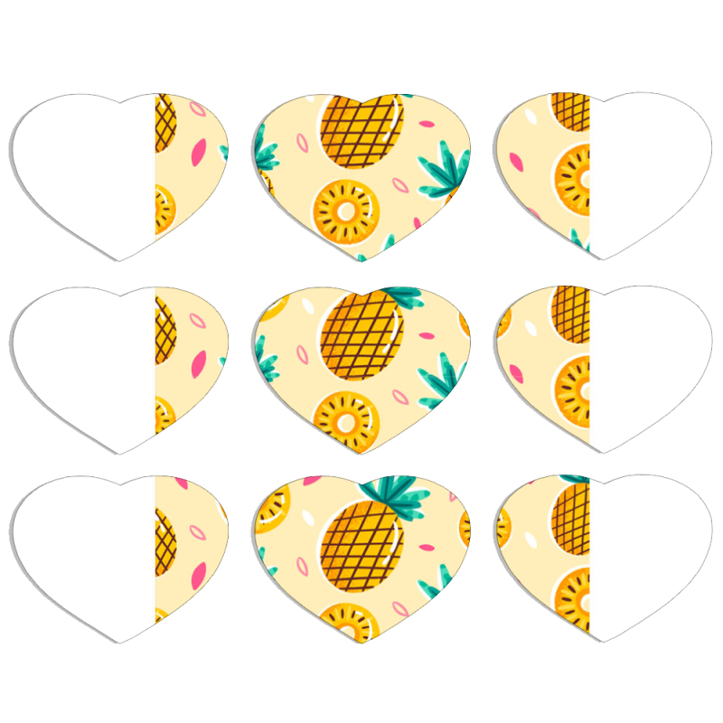 Магнитные фотопазлы Сердце 50 на 50 набор 9 штук 