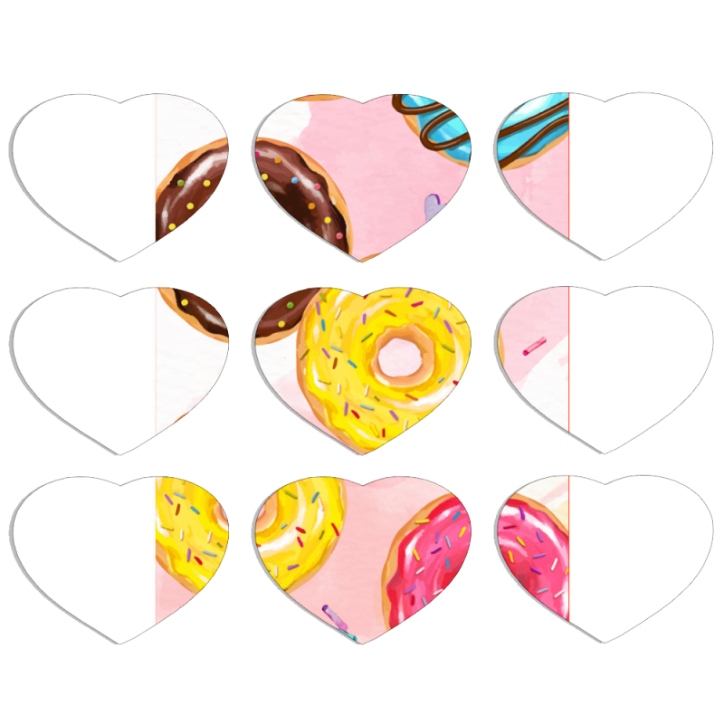 Магнитные фотопазлы Сердце 50 на 50 набор 9 штук 