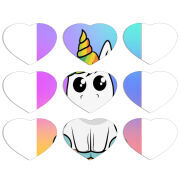 Магнитные фотопазлы Сердце 50 на 50 набор 9 штук 