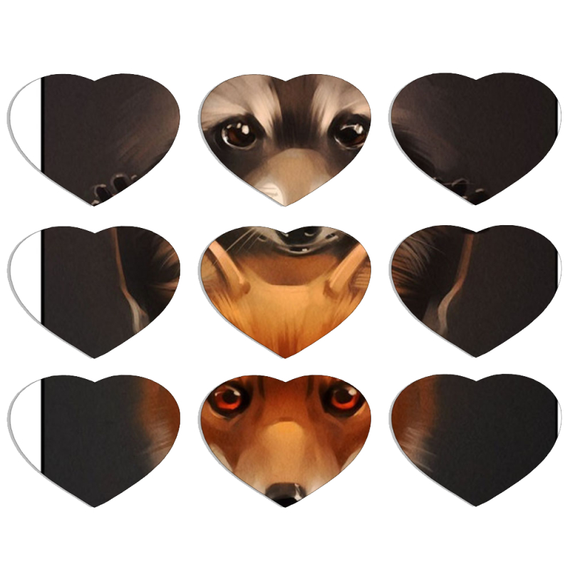 Магнитные фотопазлы Сердце 50 на 50 набор 9 штук 