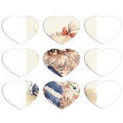 Магнитные фотопазлы Сердце 50 на 50 набор 9 штук 
