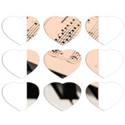 Магнитные фотопазлы Сердце 50 на 50 набор 9 штук 