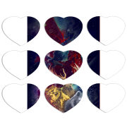 Магнитные фотопазлы Сердце 50 на 50 набор 9 штук 