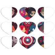 Магнитные фотопазлы Сердце 50 на 50 набор 9 штук 