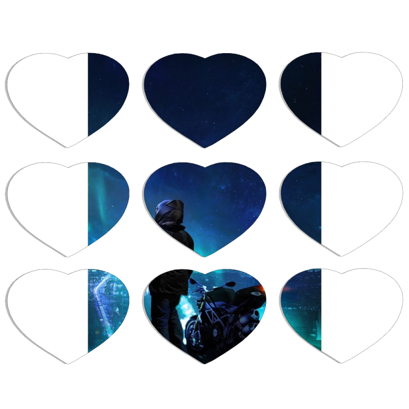 Магнитные фотопазлы Сердце 50 на 50 набор 9 штук Motorcyclist