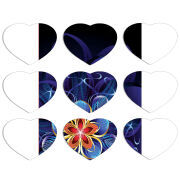 Магнитные фотопазлы Сердце 50 на 50 набор 9 штук 