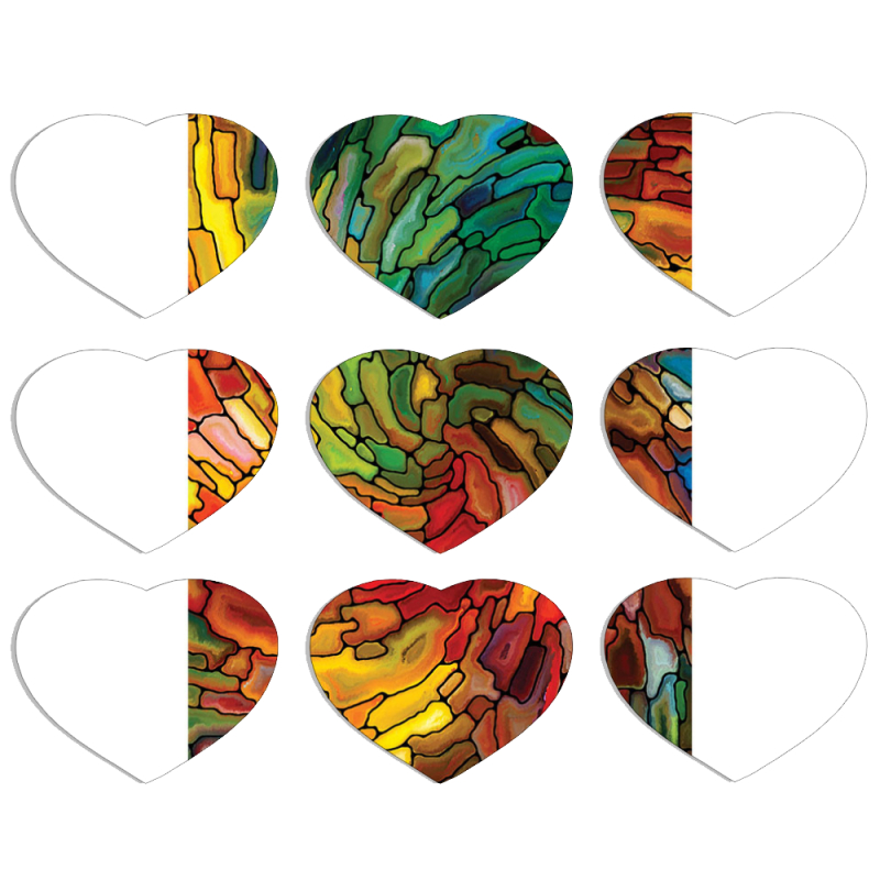 Магнитные фотопазлы Сердце 50 на 50 набор 9 штук 