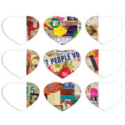 Магнитные фотопазлы Сердце 50 на 50 набор 9 штук 