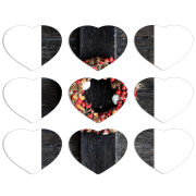 Магнитные фотопазлы Сердце 50 на 50 набор 9 штук 