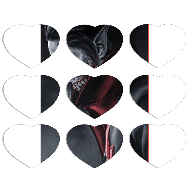 Магнитные фотопазлы Сердце 50 на 50 набор 9 штук 