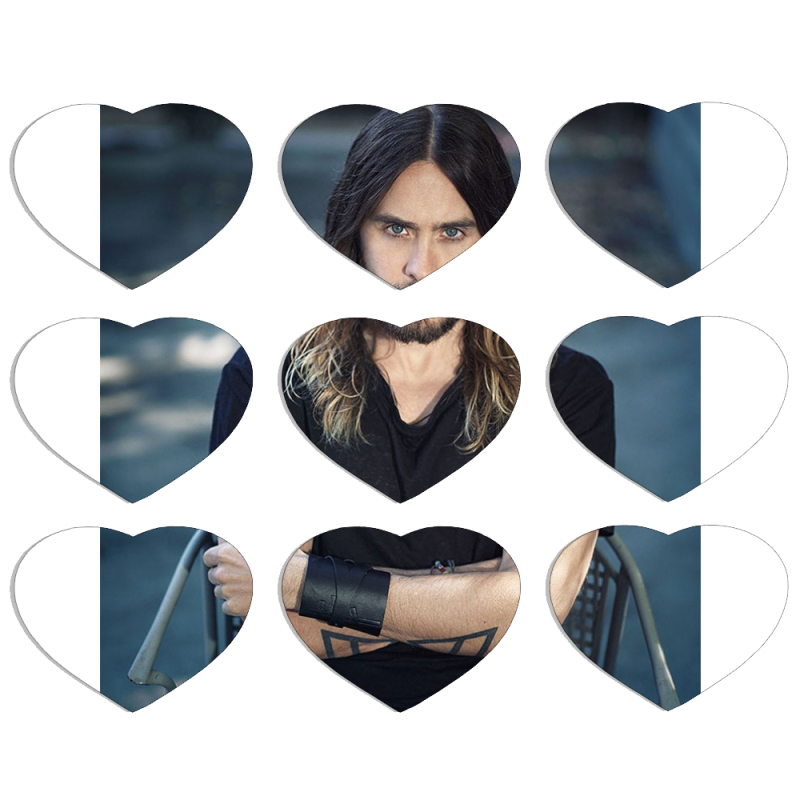 Магнитные фотопазлы Сердце 50 на 50 набор 9 штук 