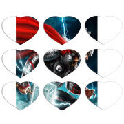 Магнитные фотопазлы Сердце 50 на 50 набор 9 штук 