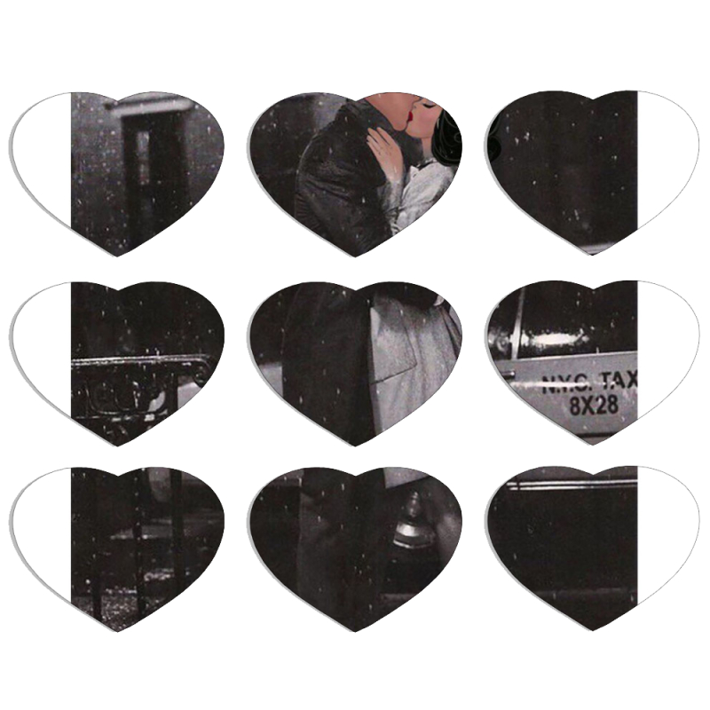 Магнитные фотопазлы Сердце 50 на 50 набор 9 штук 