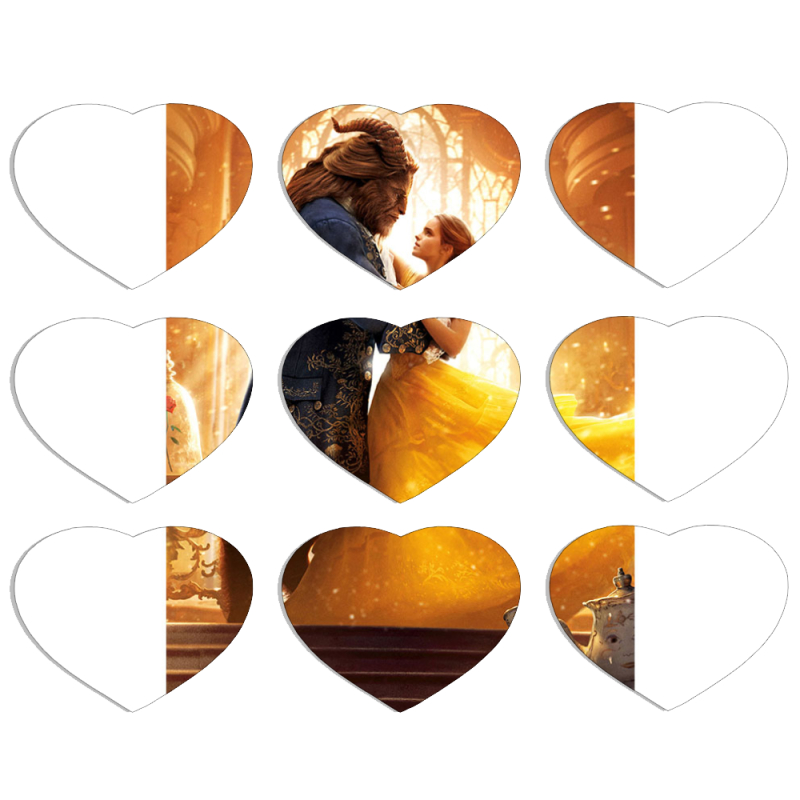 Магнитные фотопазлы Сердце 50 на 50 набор 9 штук 