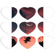Магнитные фотопазлы Сердце 50 на 50 набор 9 штук 