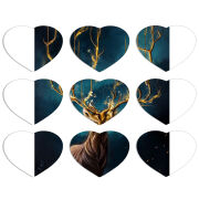 Магнитные фотопазлы Сердце 50 на 50 набор 9 штук Fairy Deer