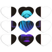 Магнитные фотопазлы Сердце 50 на 50 набор 9 штук 