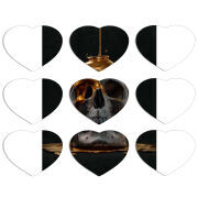 Магнитные фотопазлы Сердце 50 на 50 набор 9 штук 