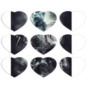 Магнитные фотопазлы Сердце 50 на 50 набор 9 штук 