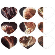 Магнитные фотопазлы Сердце 50 на 50 набор 9 штук 