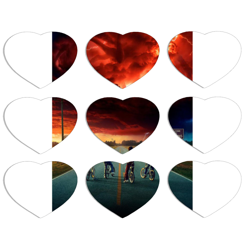 Магнитные фотопазлы Сердце 50 на 50 набор 9 штук 