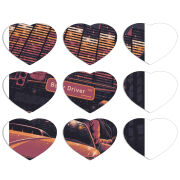 Магнитные фотопазлы Сердце 50 на 50 набор 9 штук 