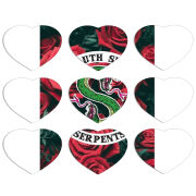 Магнитные фотопазлы Сердце 50 на 50 набор 9 штук 