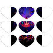 Магнитные фотопазлы Сердце 50 на 50 набор 9 штук 