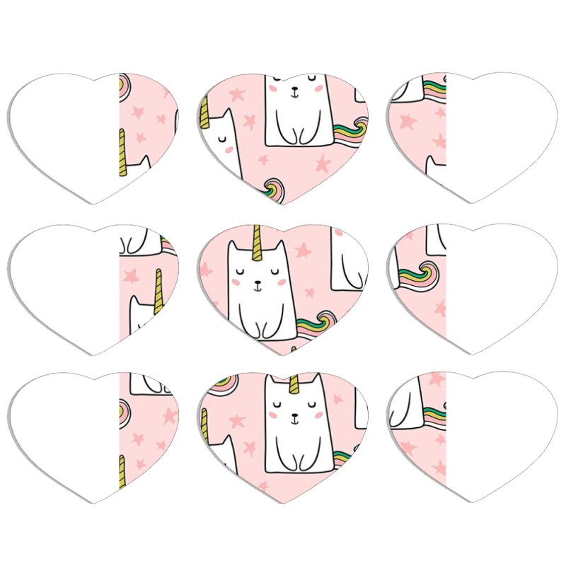 Магнитные фотопазлы Сердце 50 на 50 набор 9 штук 