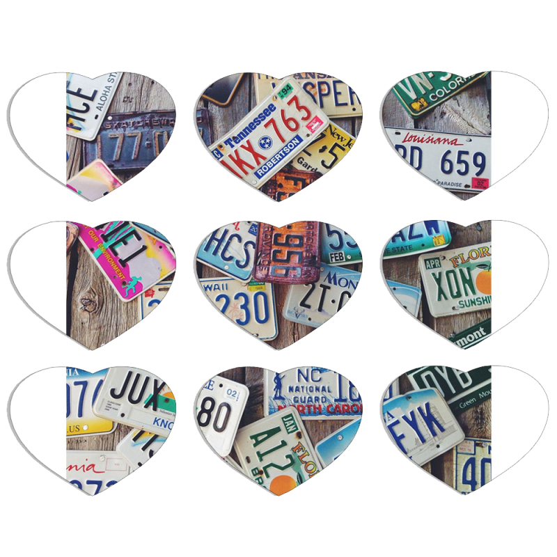 Магнитные фотопазлы Сердце 50 на 50 набор 9 штук 