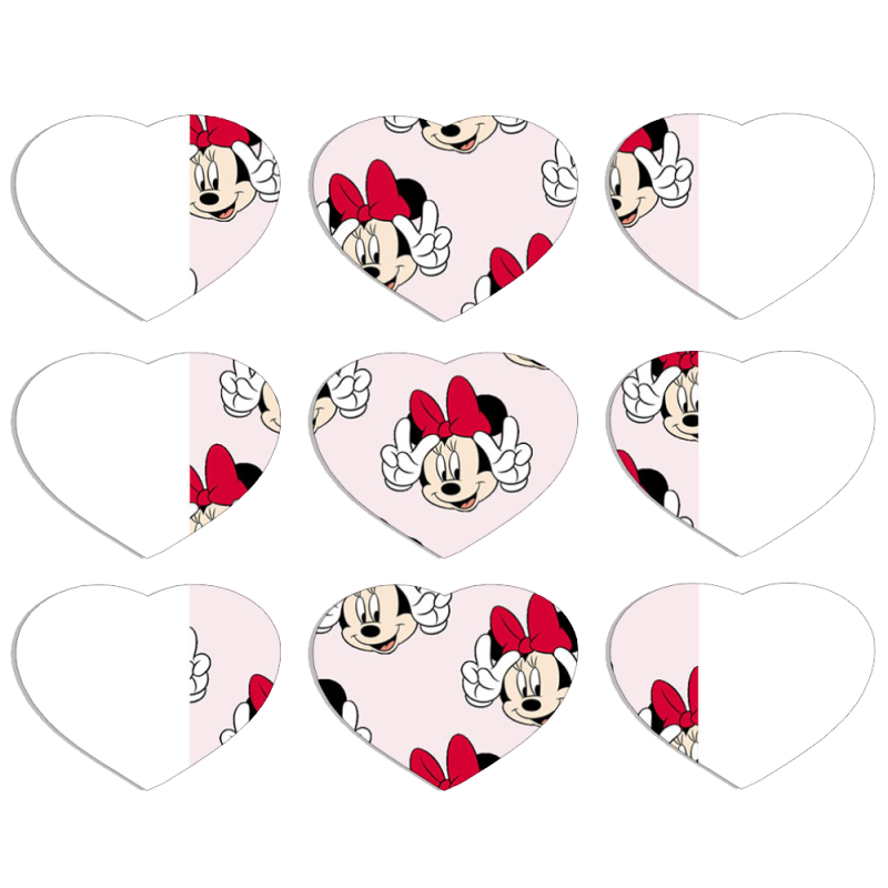 Магнитные фотопазлы Сердце 50 на 50 набор 9 штук 