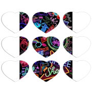 Магнитные фотопазлы Сердце 50 на 50 набор 9 штук 