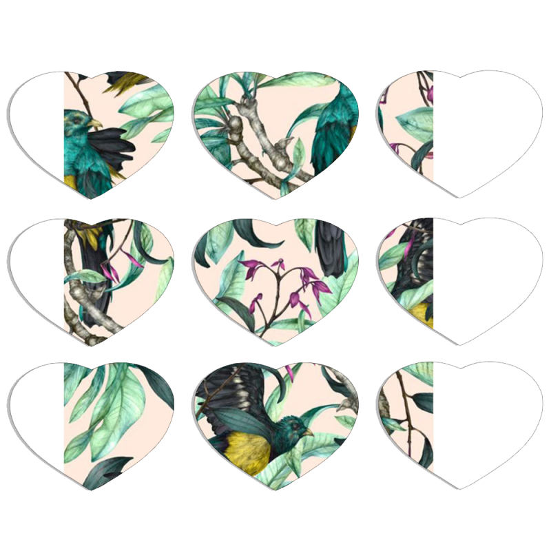Магнитные фотопазлы Сердце 50 на 50 набор 9 штук 