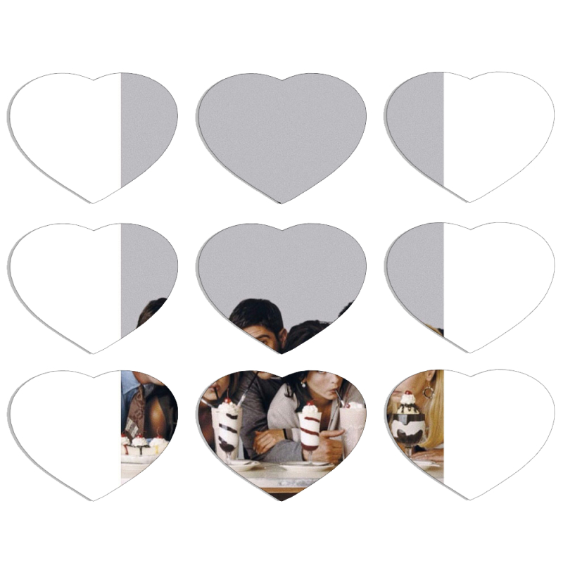 Магнитные фотопазлы Сердце 50 на 50 набор 9 штук 