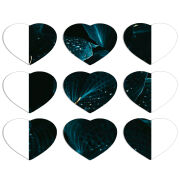 Магнитные фотопазлы Сердце 50 на 50 набор 9 штук 