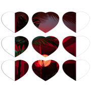 Магнитные фотопазлы Сердце 50 на 50 набор 9 штук 