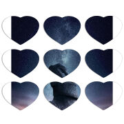 Магнитные фотопазлы Сердце 50 на 50 набор 9 штук 