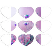Магнитные фотопазлы Сердце 50 на 50 набор 9 штук 