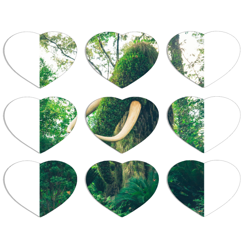 Магнитные фотопазлы Сердце 50 на 50 набор 9 штук 