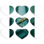 Магнитные фотопазлы Сердце 50 на 50 набор 9 штук 