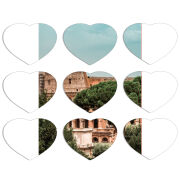 Магнитные фотопазлы Сердце 50 на 50 набор 9 штук 