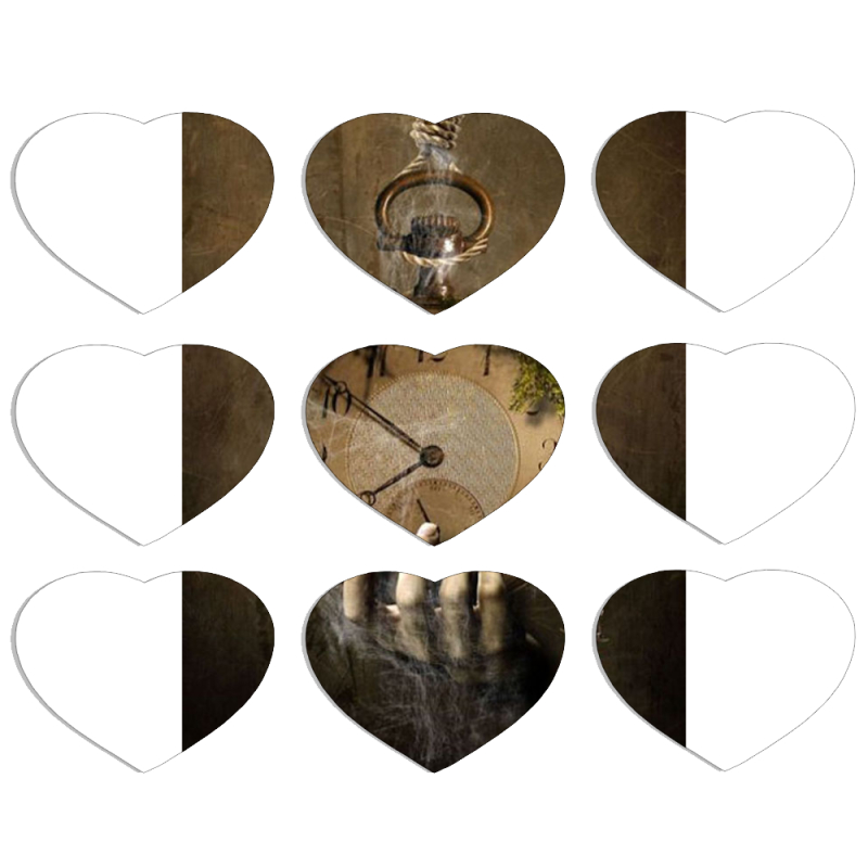 Магнитные фотопазлы Сердце 50 на 50 набор 9 штук 
