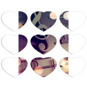 Магнитные фотопазлы Сердце 50 на 50 набор 9 штук 