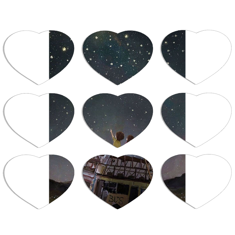 Магнитные фотопазлы Сердце 50 на 50 набор 9 штук 