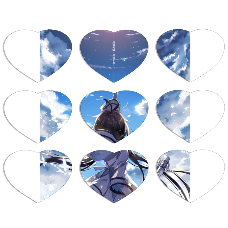 Магнитные фотопазлы Сердце 50 на 50 набор 9 штук 