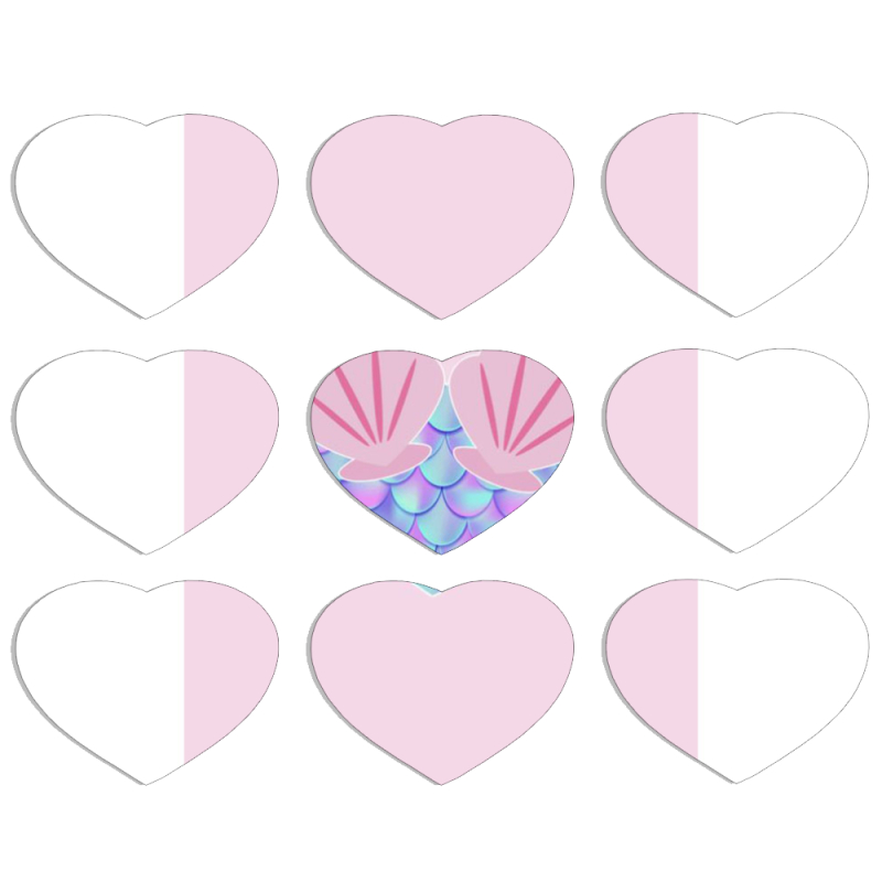Магнитные фотопазлы Сердце 50 на 50 набор 9 штук 