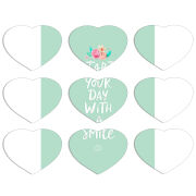 Магнитные фотопазлы Сердце 50 на 50 набор 9 штук 