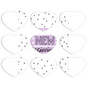 Магнитные фотопазлы Сердце 50 на 50 набор 9 штук 