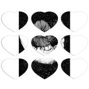 Магнитные фотопазлы Сердце 50 на 50 набор 9 штук Hugging Stars